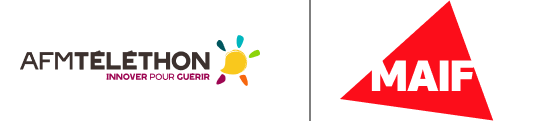 logos AFM téléthon et MAIF