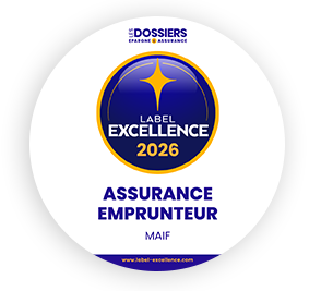 logo du label excellence 2026 du produit assurance emprunteur MAIF